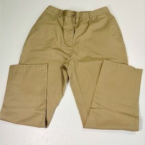 Lands' End women’s Khaki Straight-Leg Chinos - Light Brown